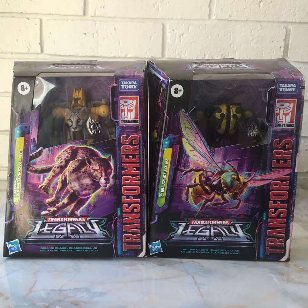 Transformers Nightprowler & Buzzsaw Legacy Autobot Deluxe Class Lot of 2